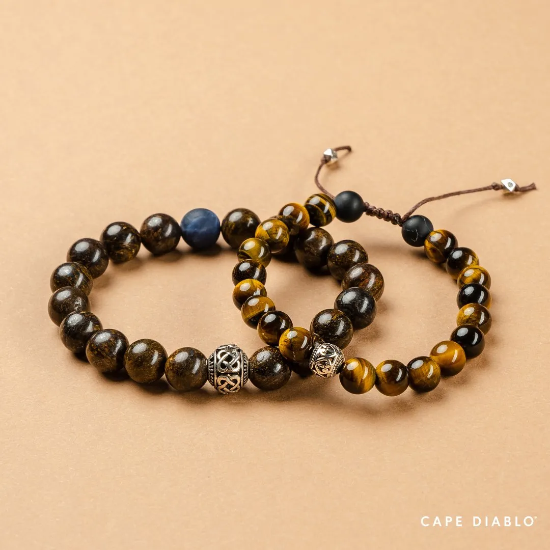 Bronzite Bracelet for Men from Tibet