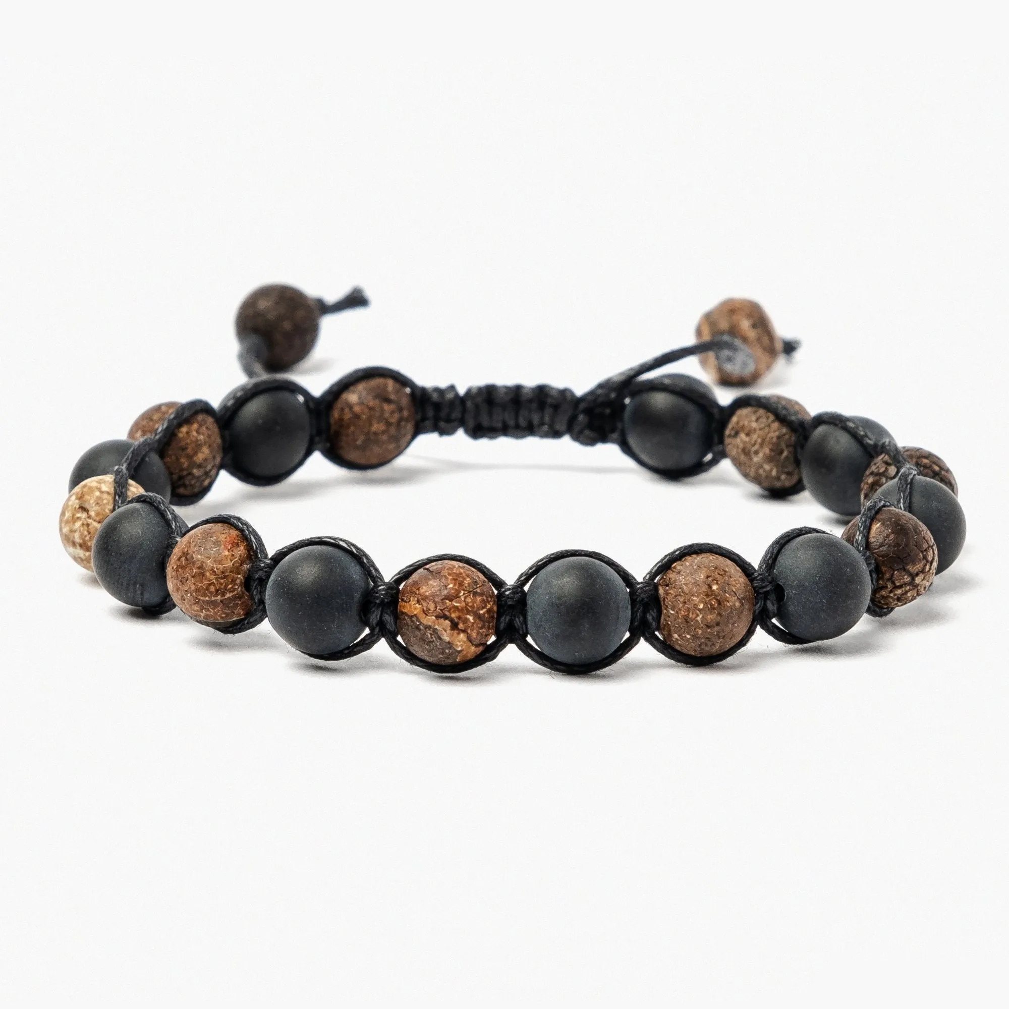 Men Cracked Onyx Bracelet