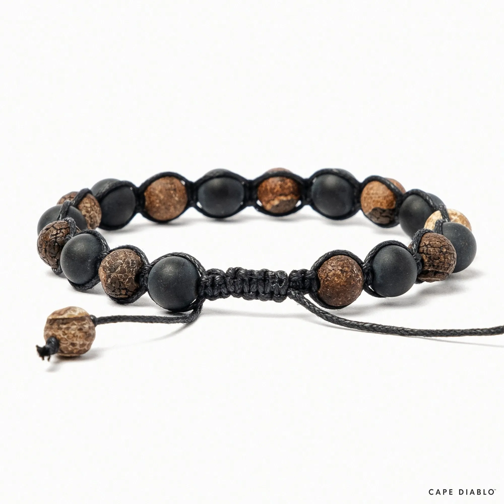 Men Cracked Onyx Bracelet