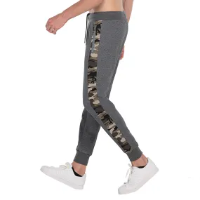 Mens Joggers Sport Camo Sweatpants size S M L XL CHARCOAL BLACK