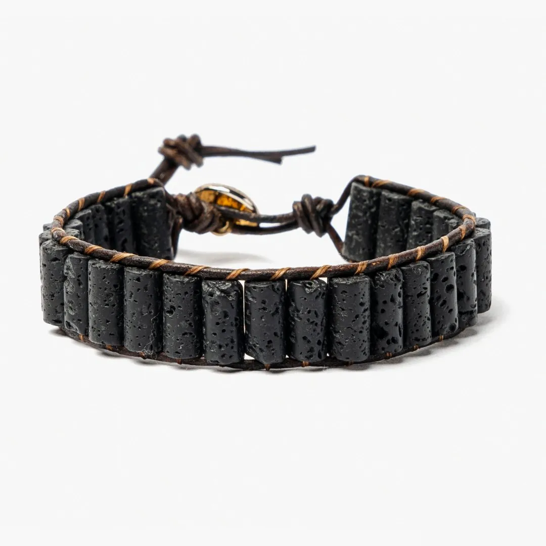 Lava Stone Bracelet for Men