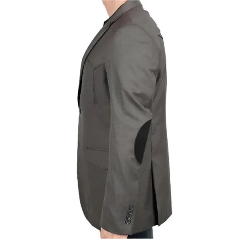 Men's  Western SportCoat w/ Elbow Patch HEATHER BR |BLZ10121 N