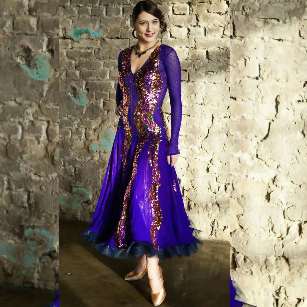 Purple Ballroom Dress: Mesmerizing Melnikoff's