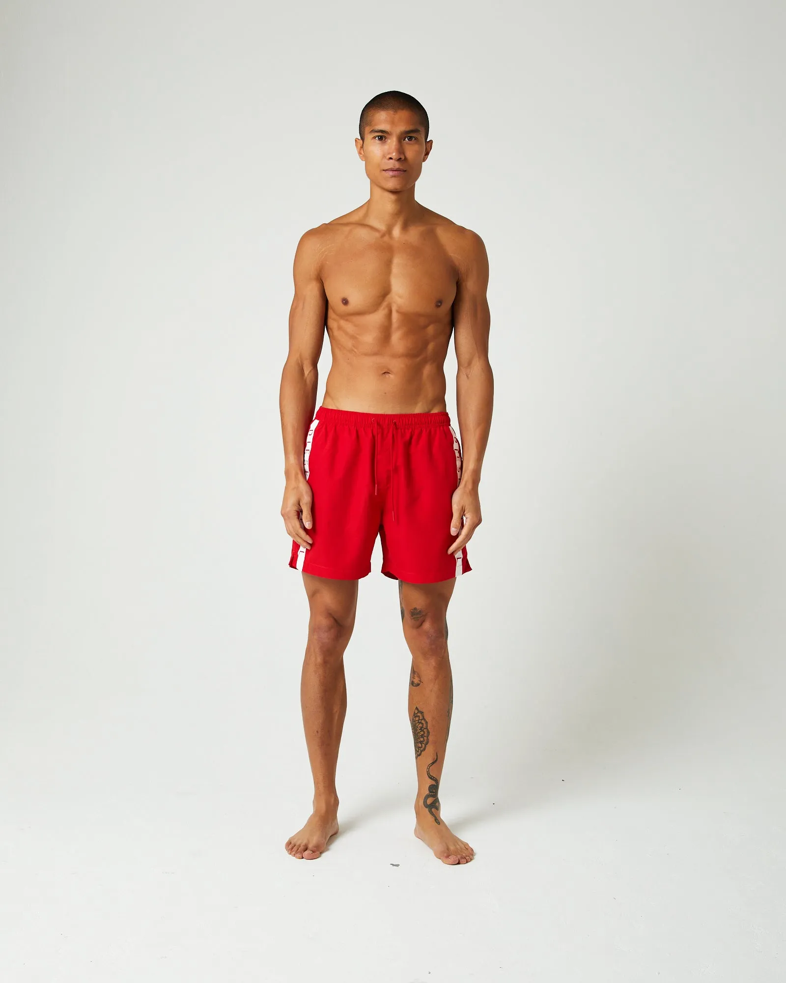 Milo Men's Red Navy Swim Shorts