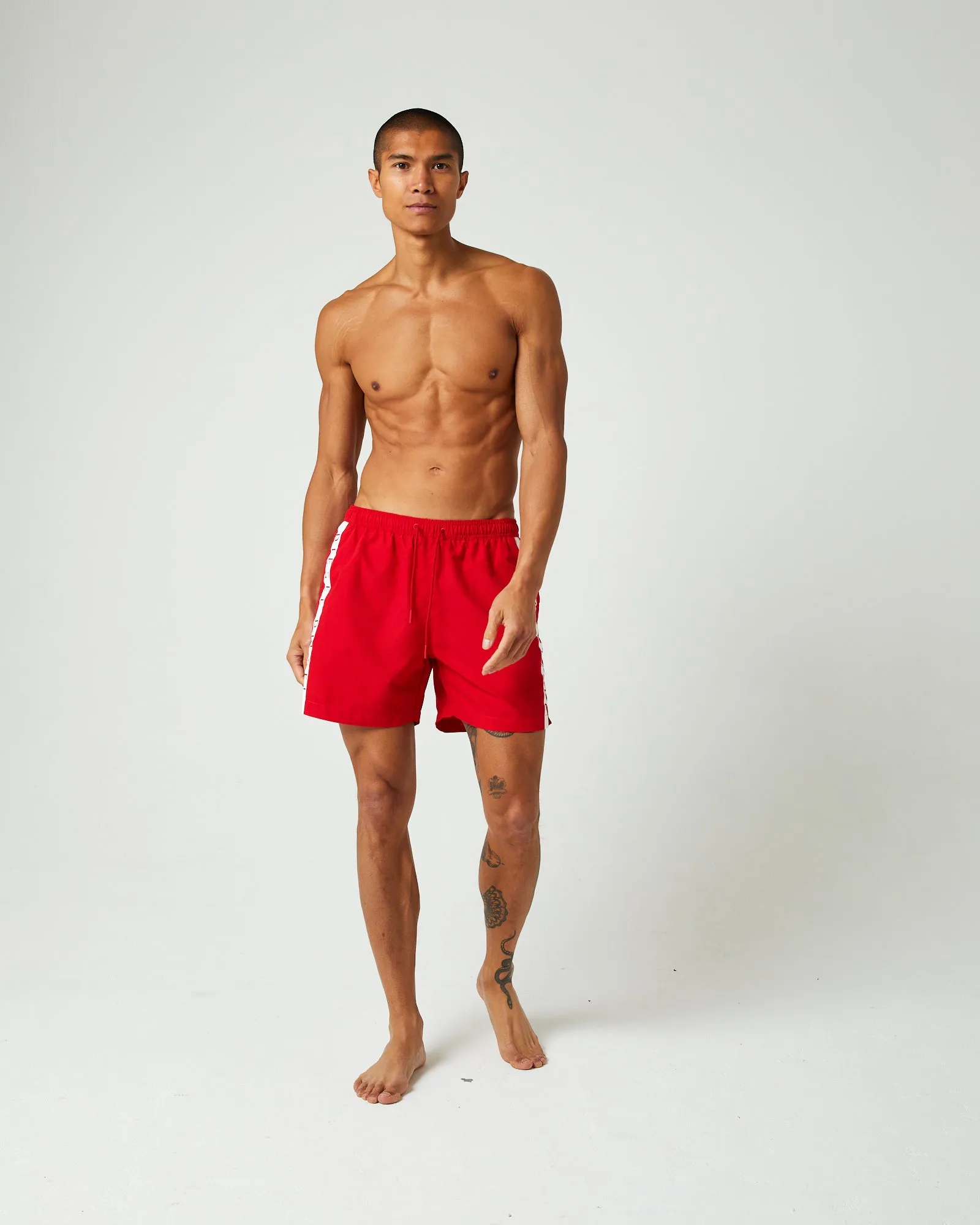 Milo Men's Red Navy Swim Shorts