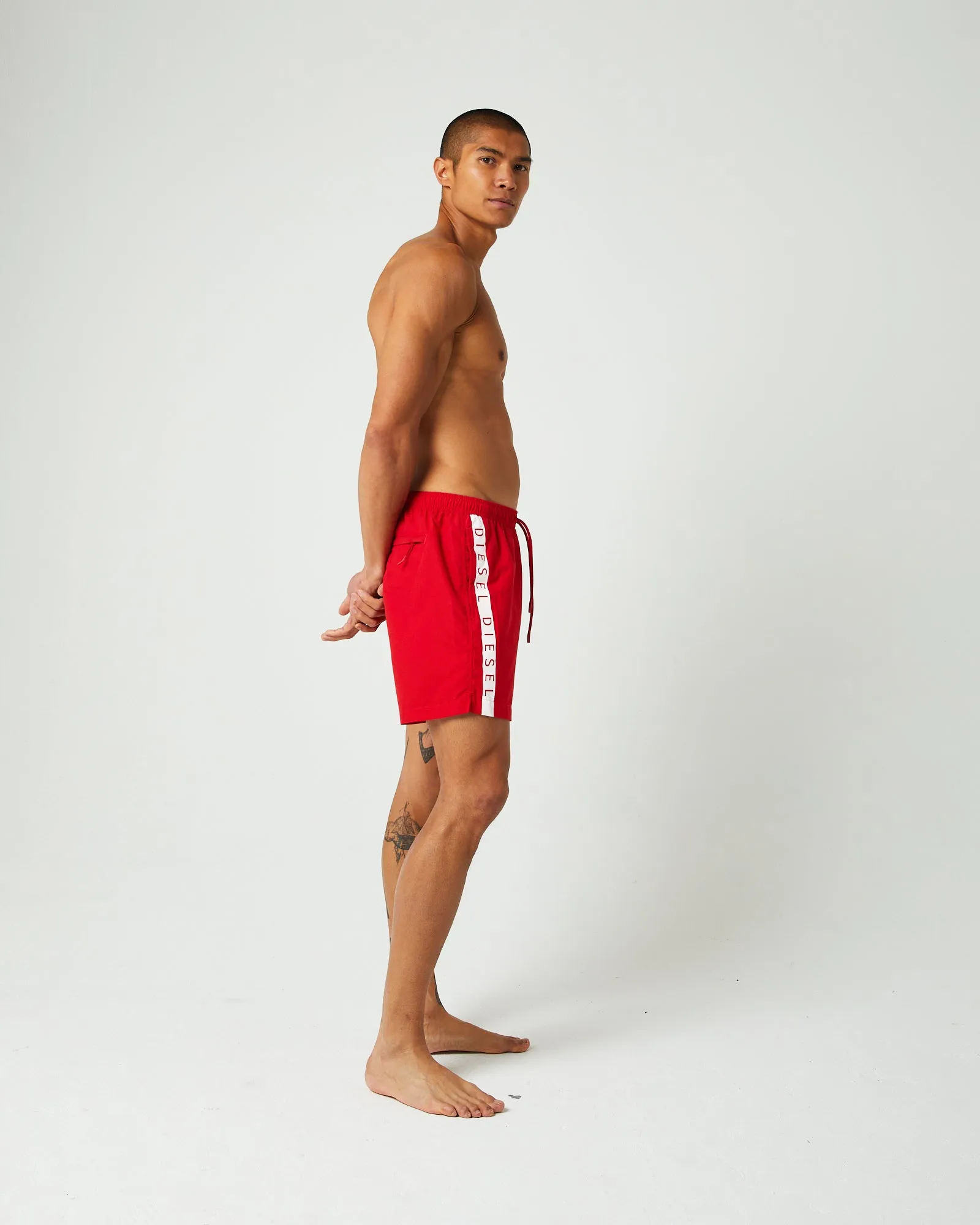 Milo Men's Red Navy Swim Shorts