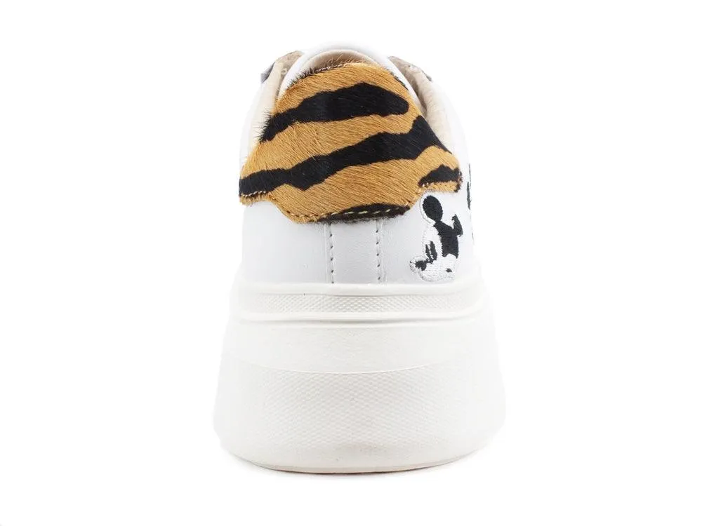 Disney Collaboration White Platform Sneaker