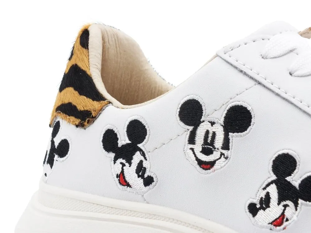 Disney Collaboration White Platform Sneaker