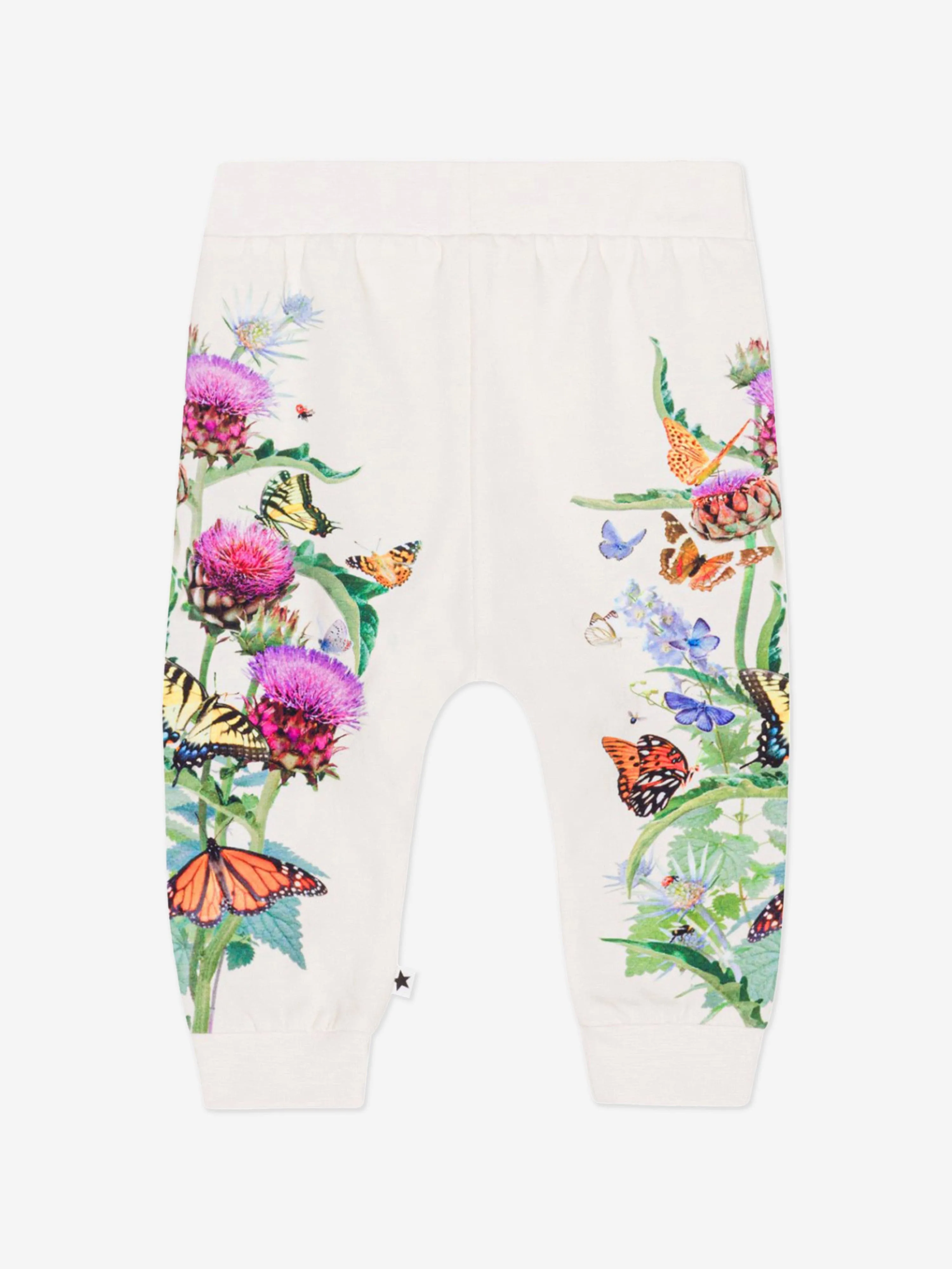 Molo Baby Girls Butterfly Joggers in White