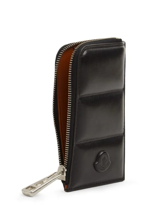 Moncler   Flat leather card holder 