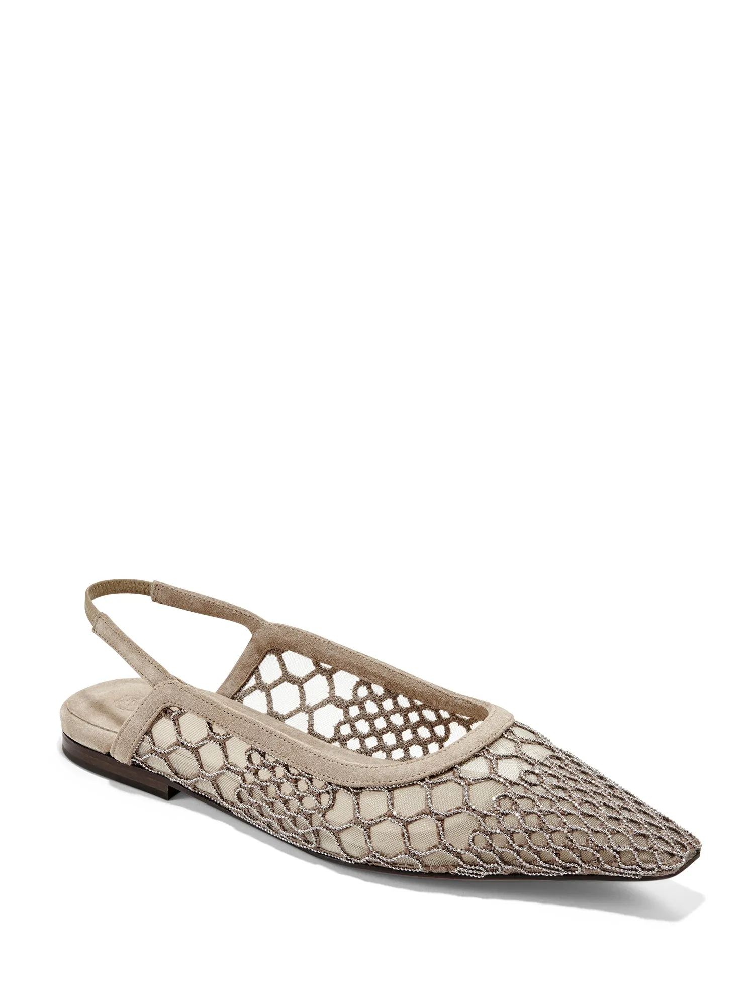 Monili Mesh Slingback Flat