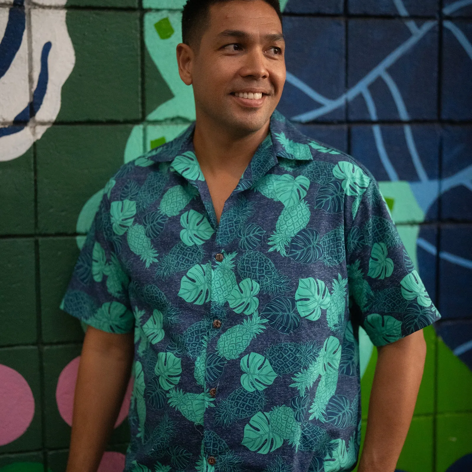 Monstera & Pineapple Aloha Shirt