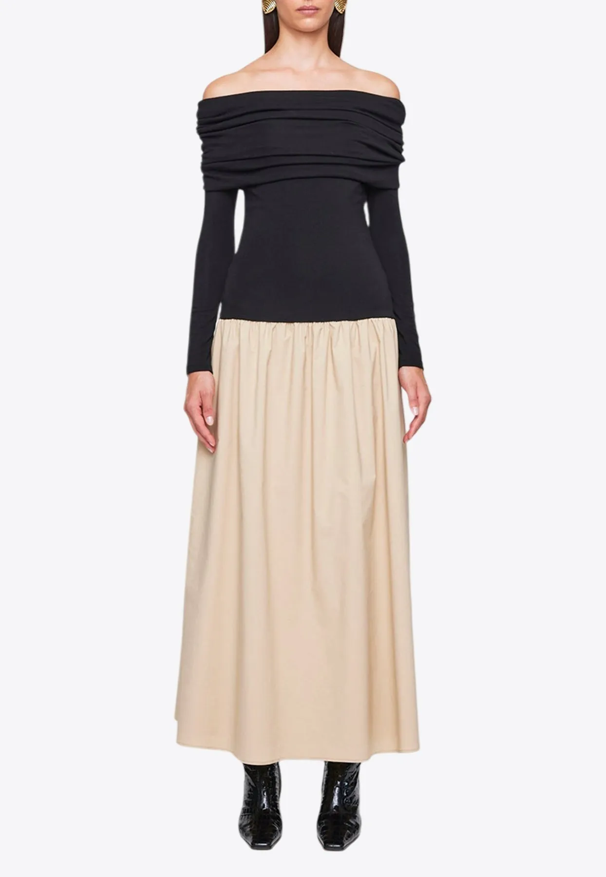 Morgan Off-Shoulder Midi Dress