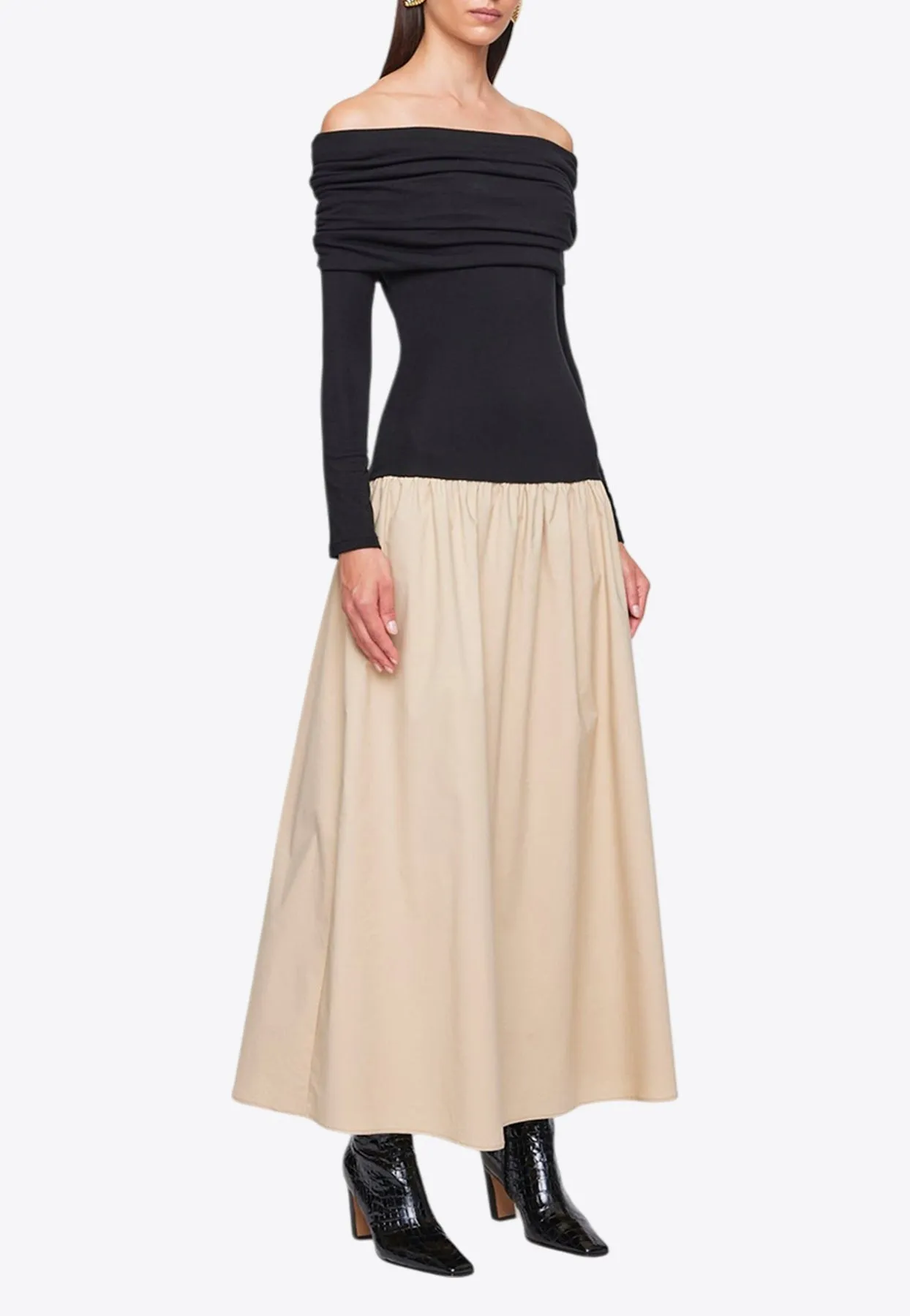 Morgan Off-Shoulder Midi Dress