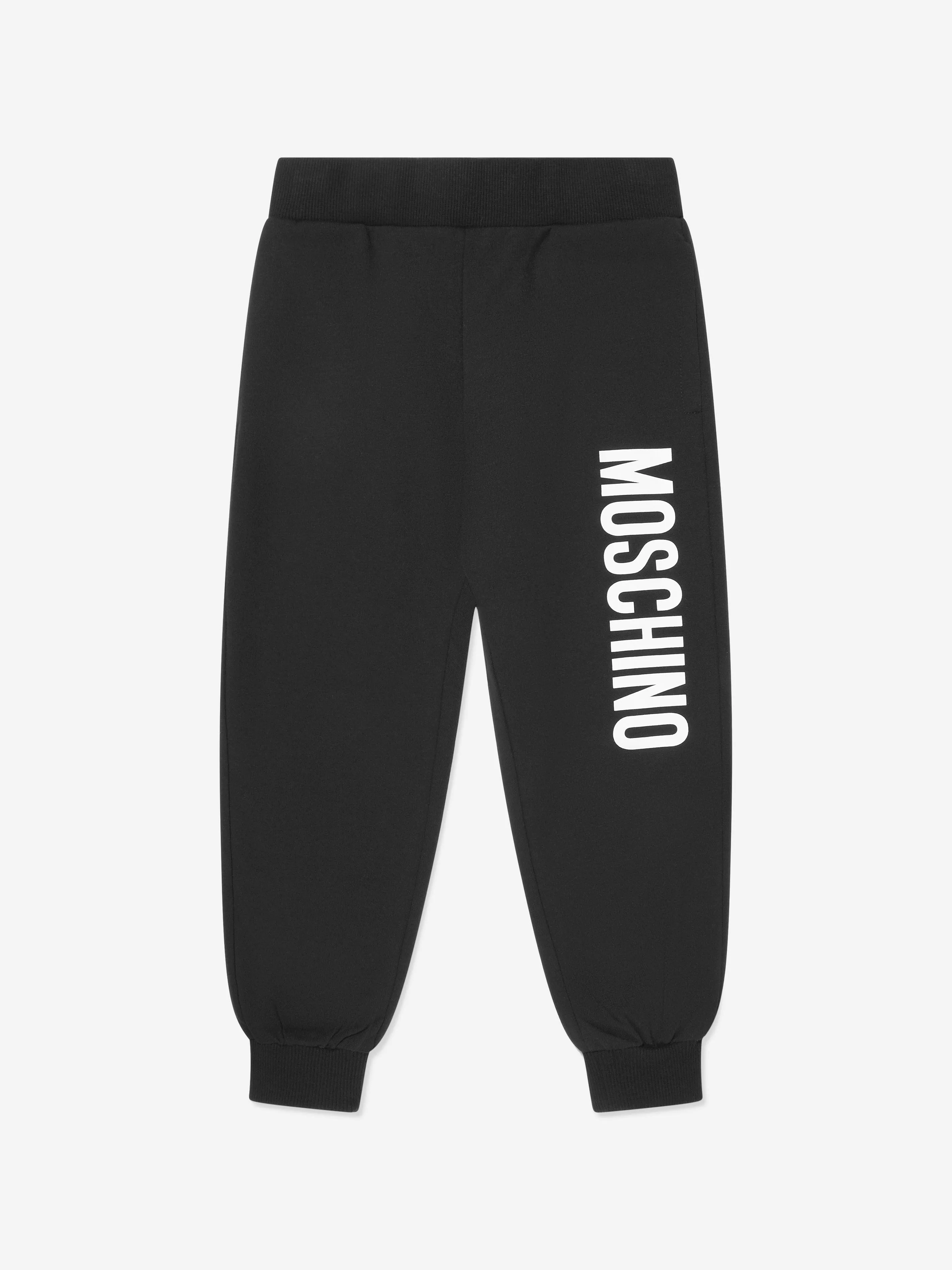 Moschino Kids Logo Joggers in Black