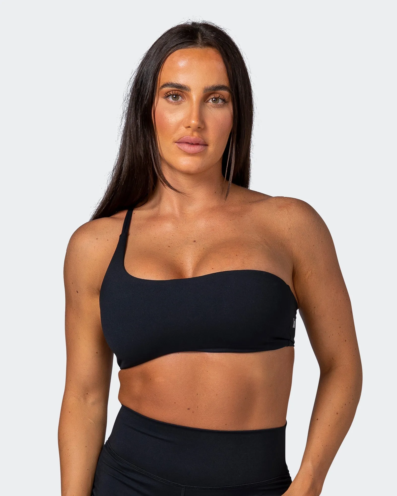 Movement One Shoulder Bralette - Black