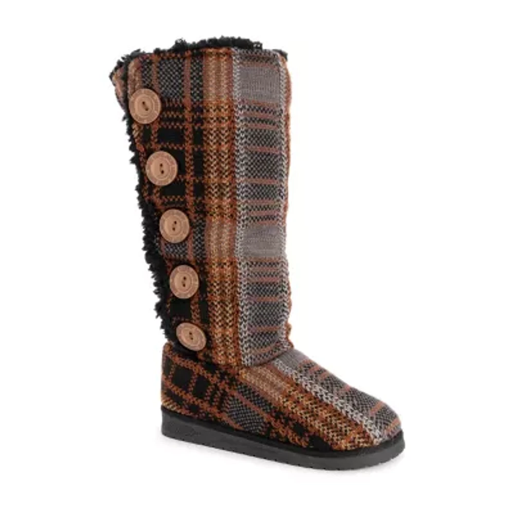 Muk Luks Womens Malena Flat Heel Slouch Boots