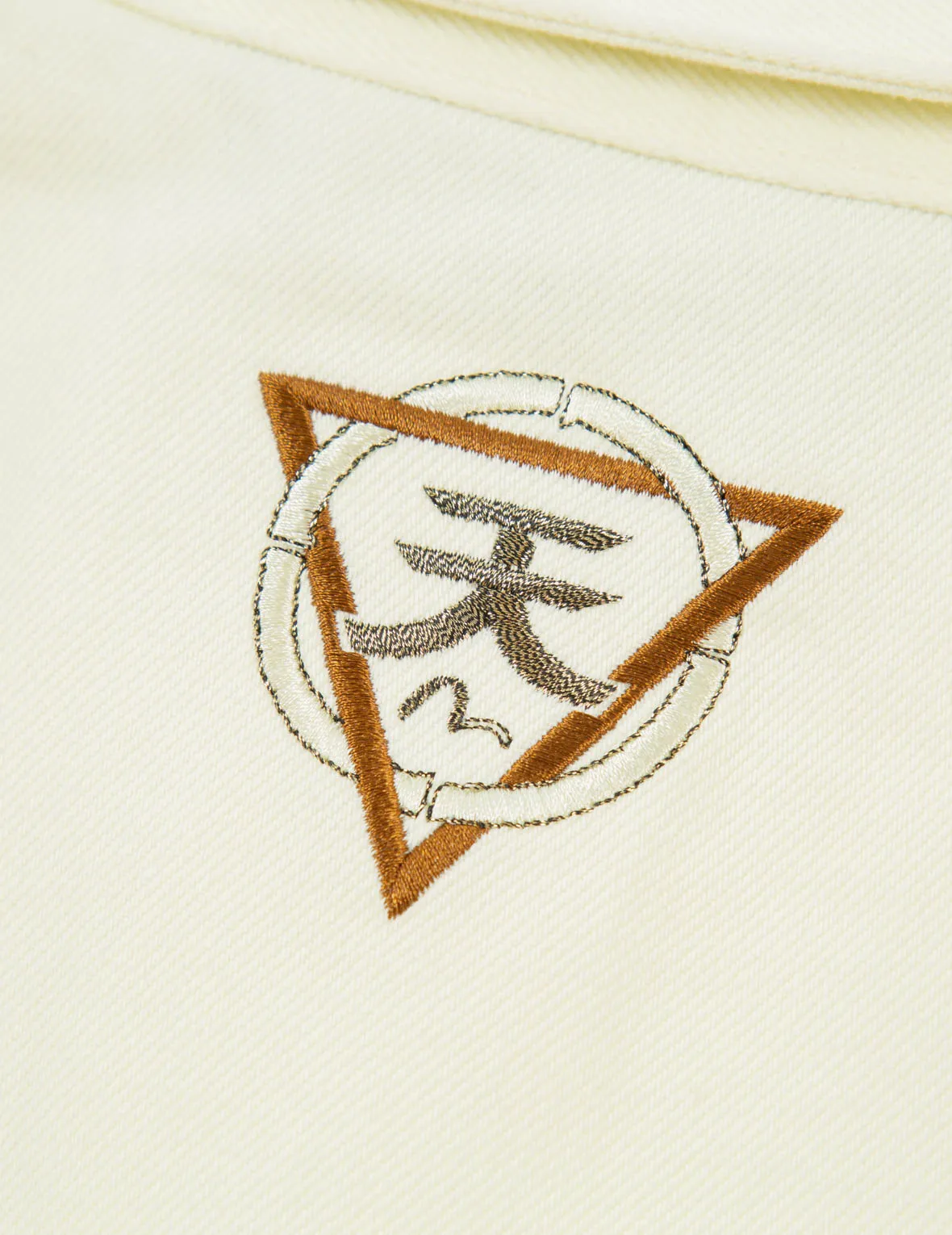 Multi-Language Logo Embroidery Shirt Jacket