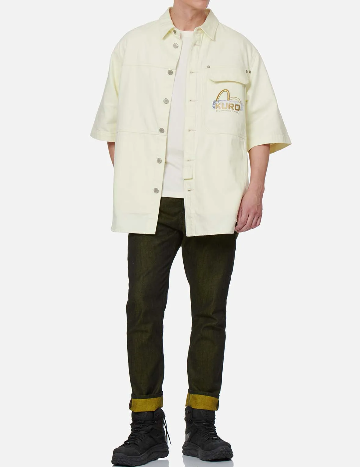 Multi-Language Logo Embroidery Shirt Jacket