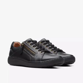  Nalle Lightweight Zip Sneaker in Black on Black  