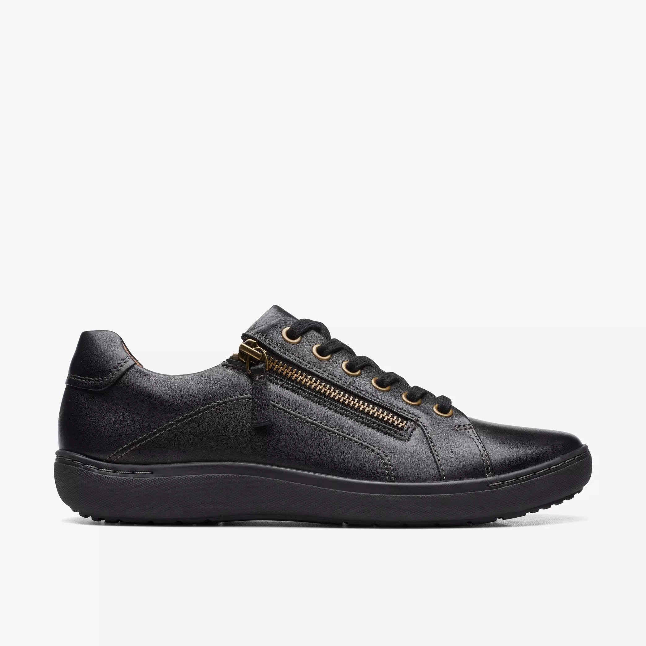  Nalle Lightweight Zip Sneaker in Black on Black  