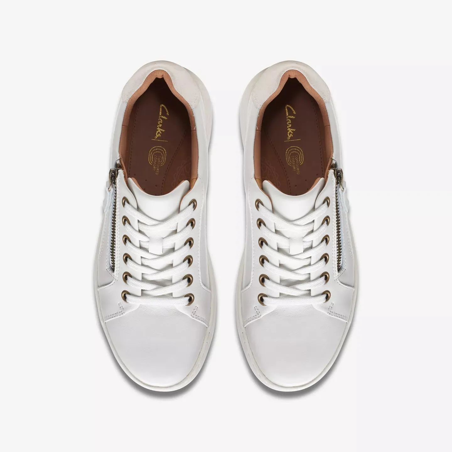  Nalle Lightweight Zip Sneaker in White  