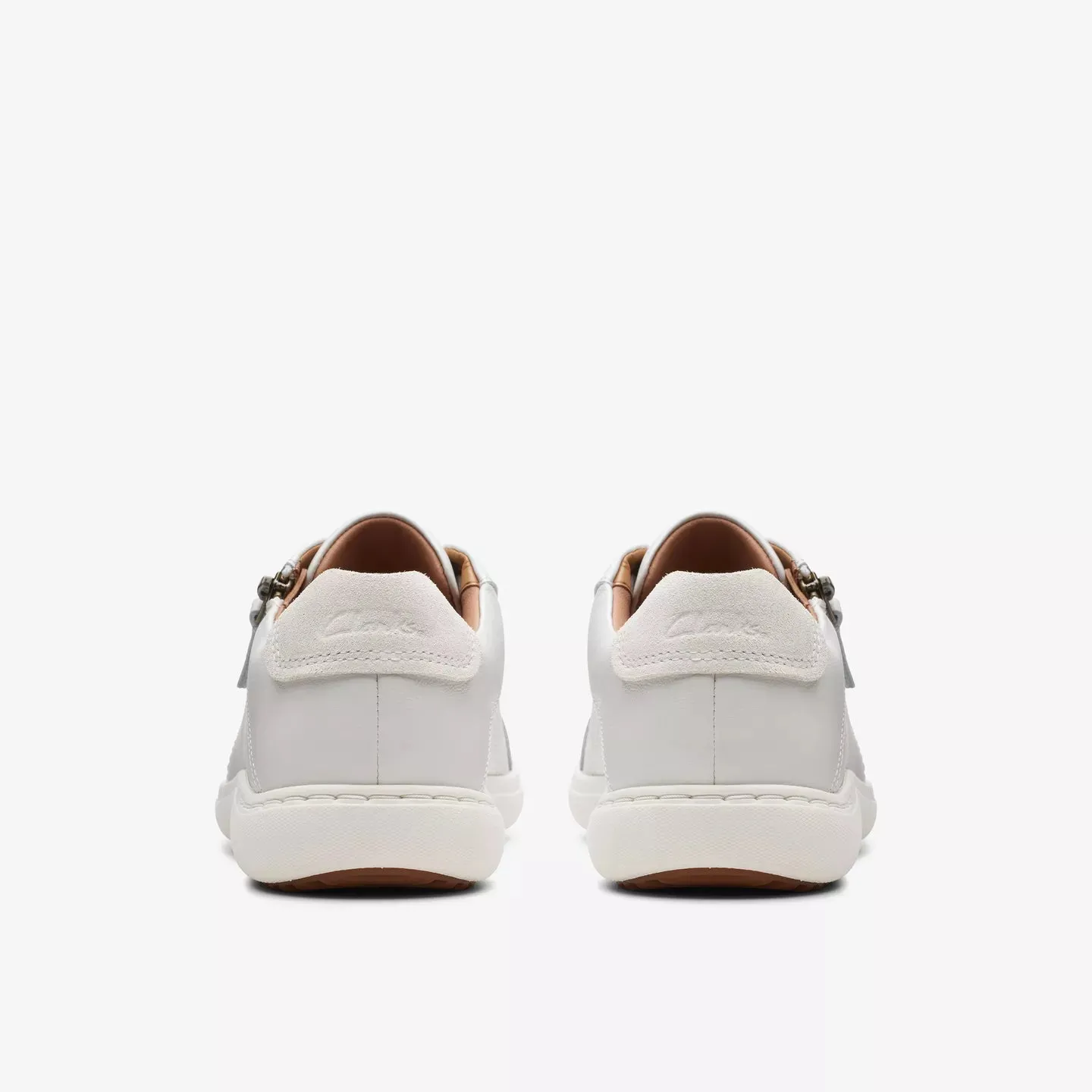  Nalle Lightweight Zip Sneaker in White  