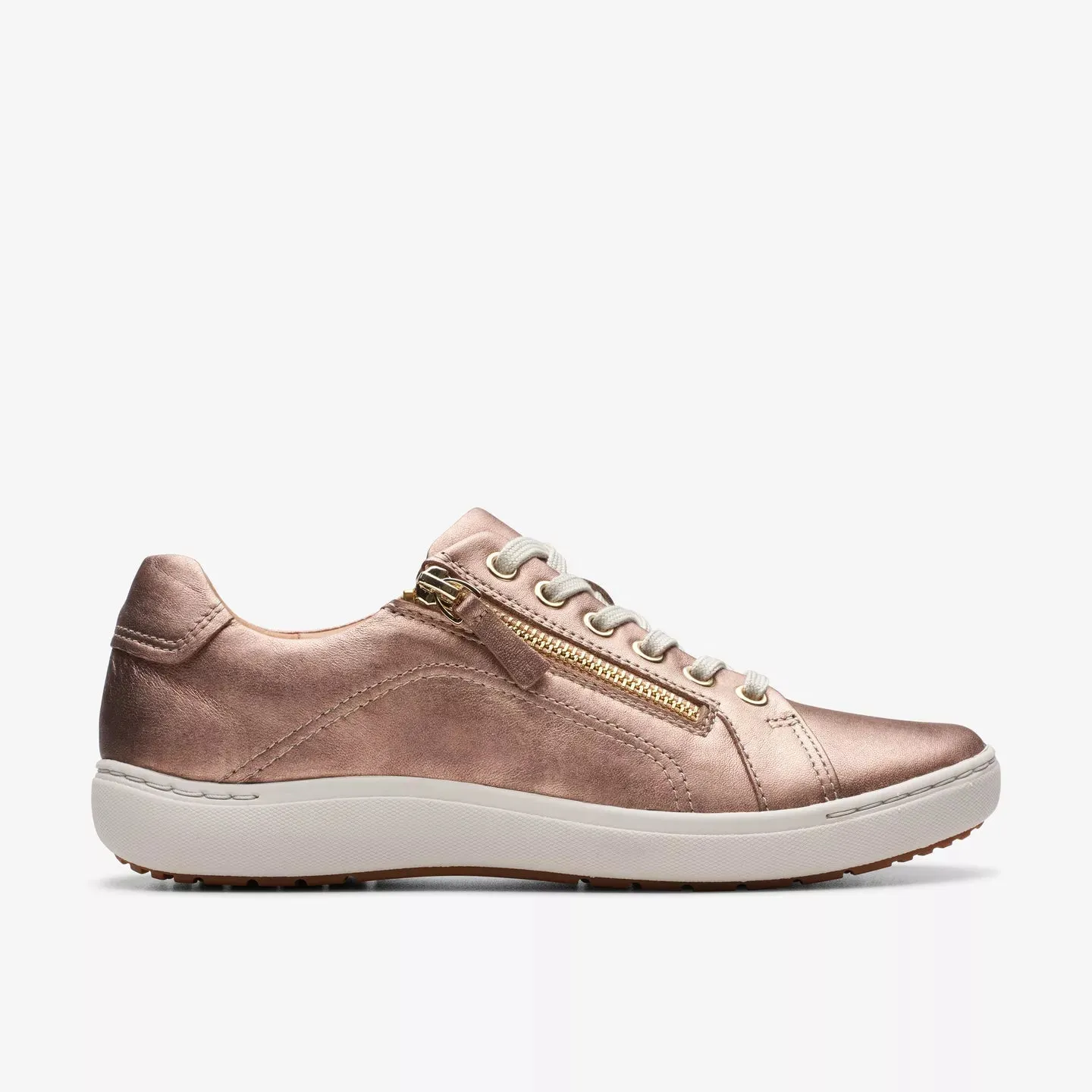  Nalle Lightweight Zip Sneaker WIDE in Rose Gold  