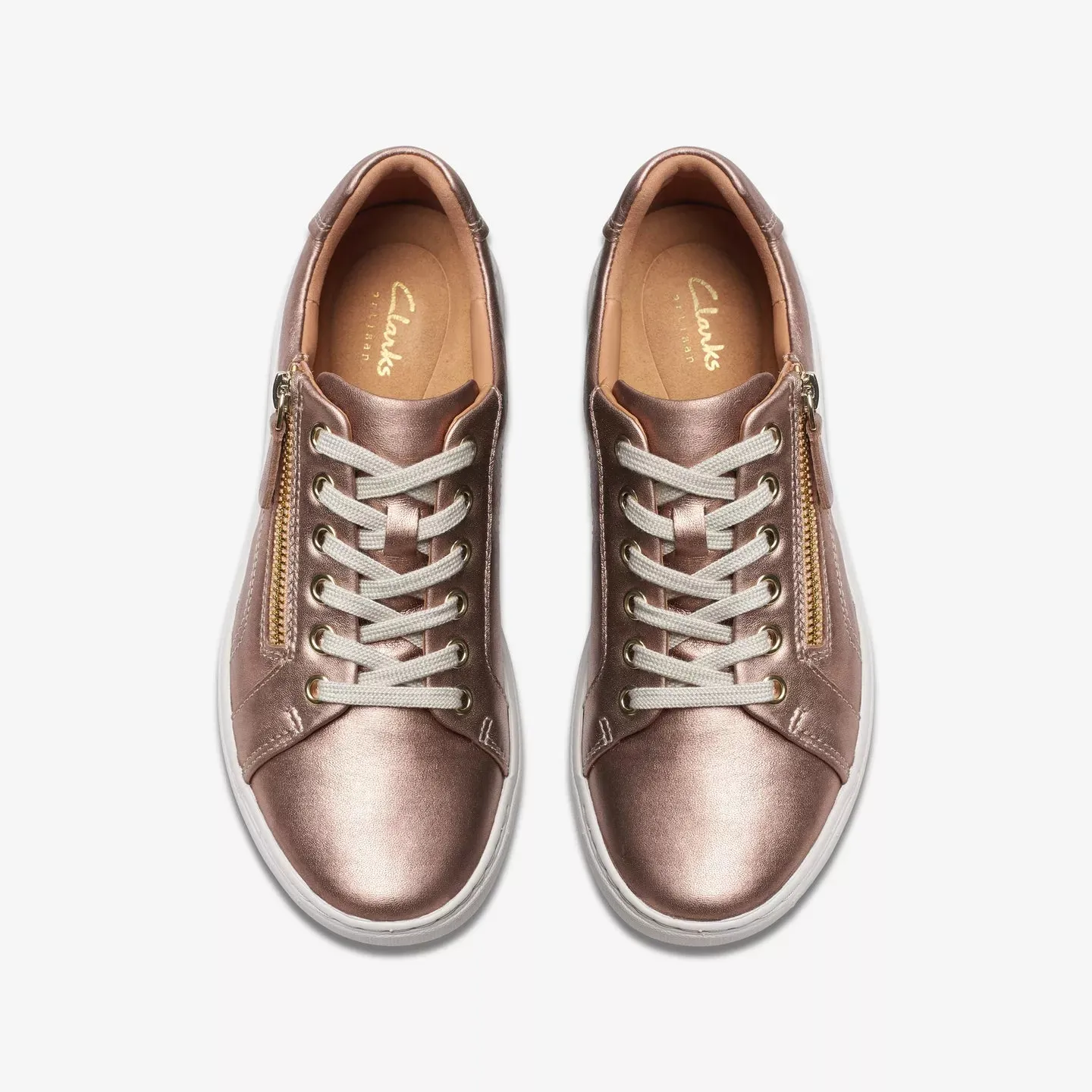  Nalle Lightweight Zip Sneaker WIDE in Rose Gold  