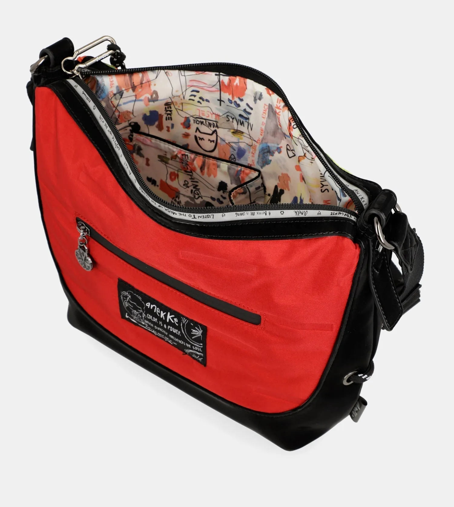 Nature Colors red large shoulder bag