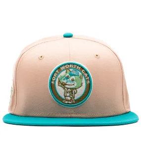 New Era x Politics Fort Worth Cats 59FIFTY Fitted Hat - Amethyst/Teal