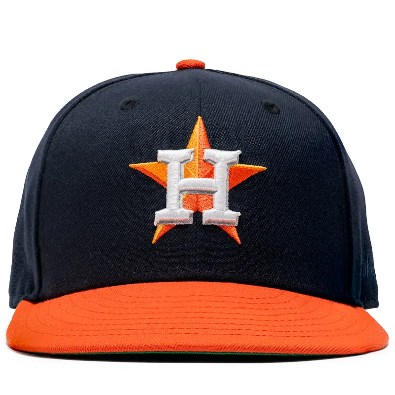 New Era x Politics Houston Astros 59FIFTY Fitted Hat - Navy/Orange