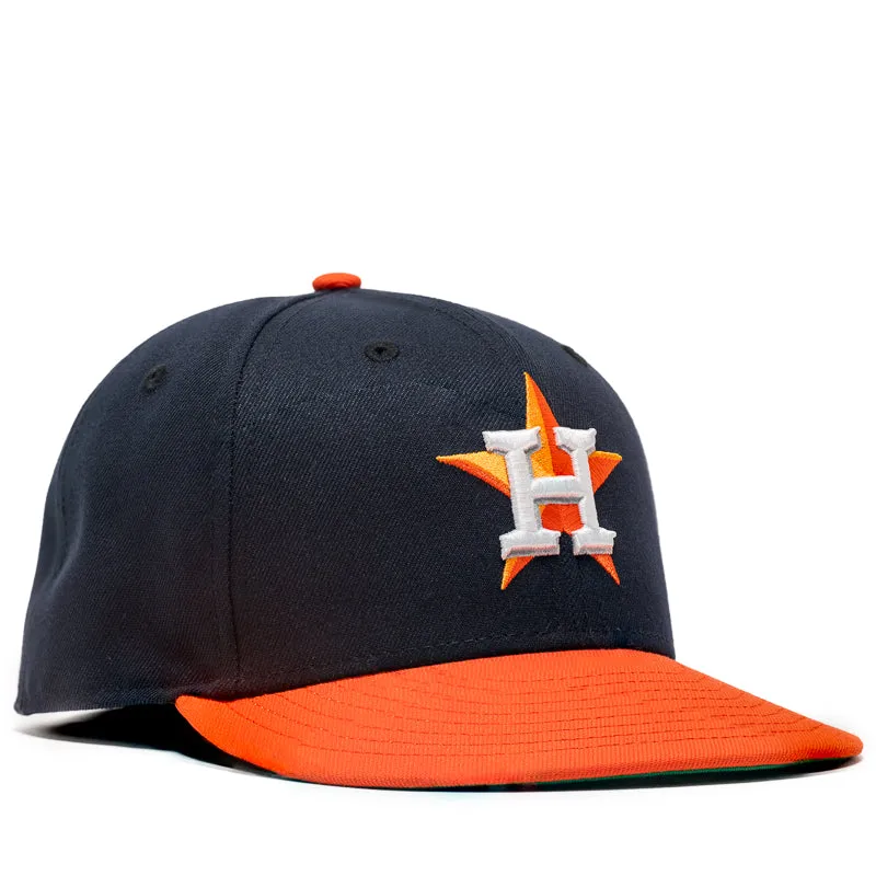 New Era x Politics Houston Astros 59FIFTY Fitted Hat - Navy/Orange