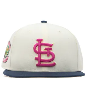 New Era x Politics St. Louis Cardinals 59FIFTY Fitted Hat - Creme/Navy