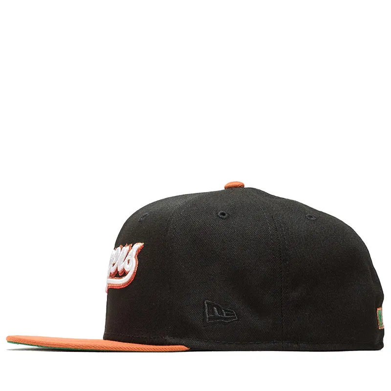 New Era x Politics Texas Rangers 59FIFTY Fitted Hat - Black/Rust