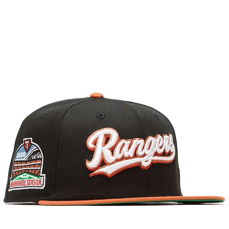 New Era x Politics Texas Rangers 59FIFTY Fitted Hat - Black/Rust