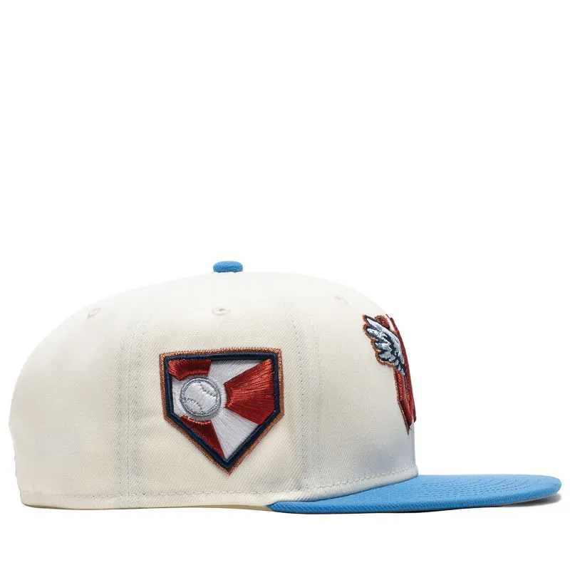 New Era x Politics Wichita Wind Surge 59FIFTY Fitted Hat - Chrome/Blue