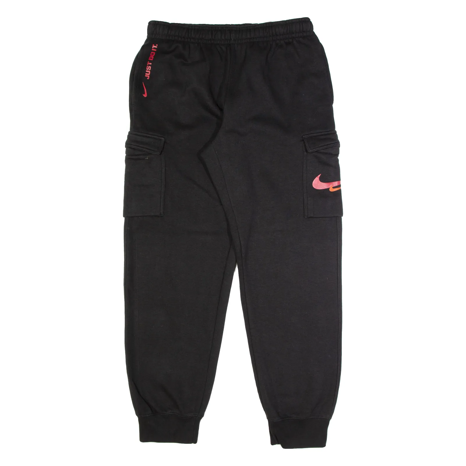 NIKE Cargo Mens Joggers Black Tapered M W30 L30