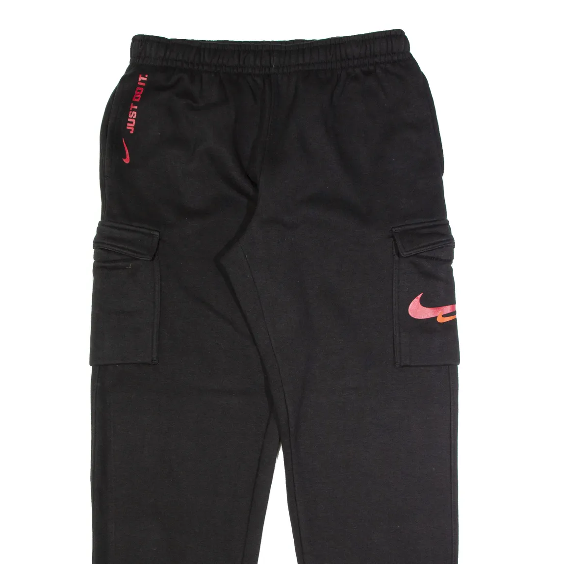 NIKE Cargo Mens Joggers Black Tapered M W30 L30