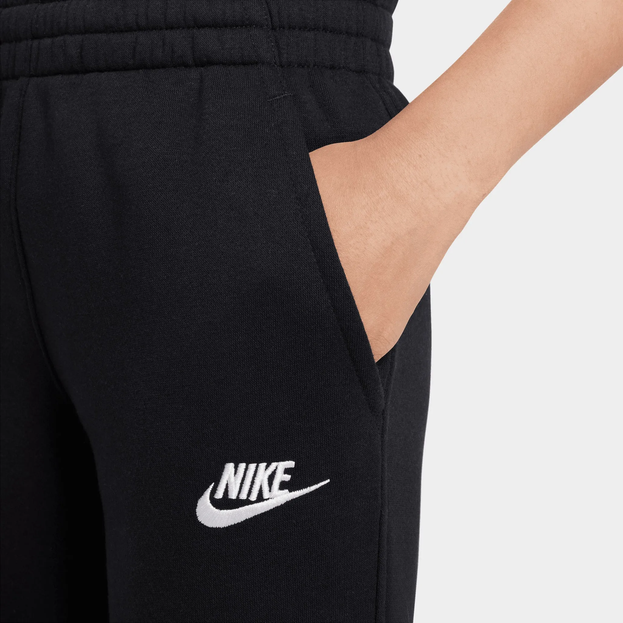 Nike Sportswear Juniors' Club Fleece Joggers Black / White