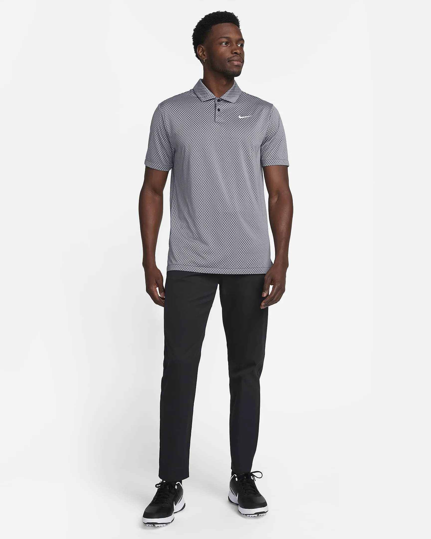 Nike Tour Men's Dri-FIT Golf Polo - Black/Dark Smoke Grey/Light Smoke Grey/White SS24