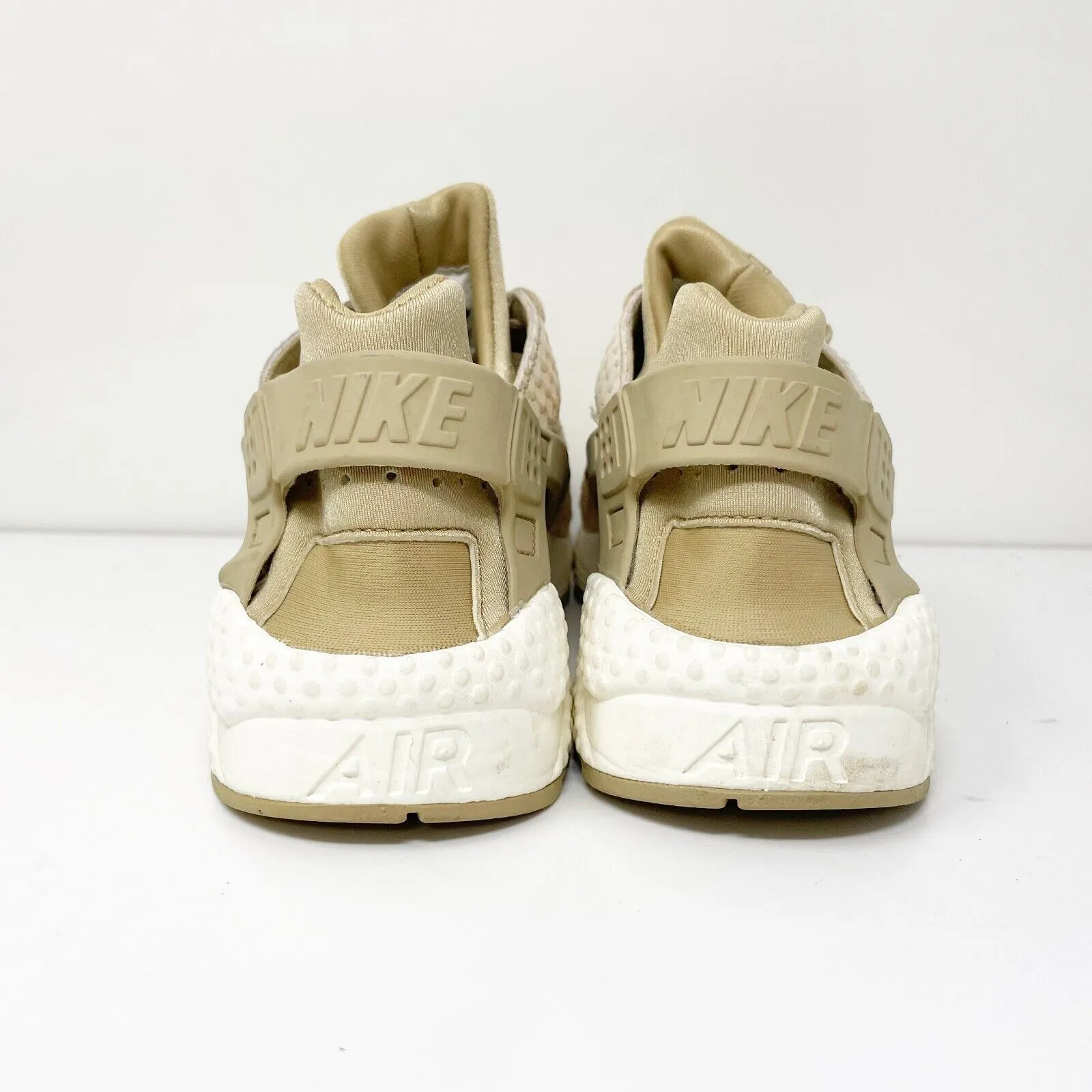 Nike Womens Air Huarache Run Prm 683818-201 Beige Running Shoes Sneakers Size 8