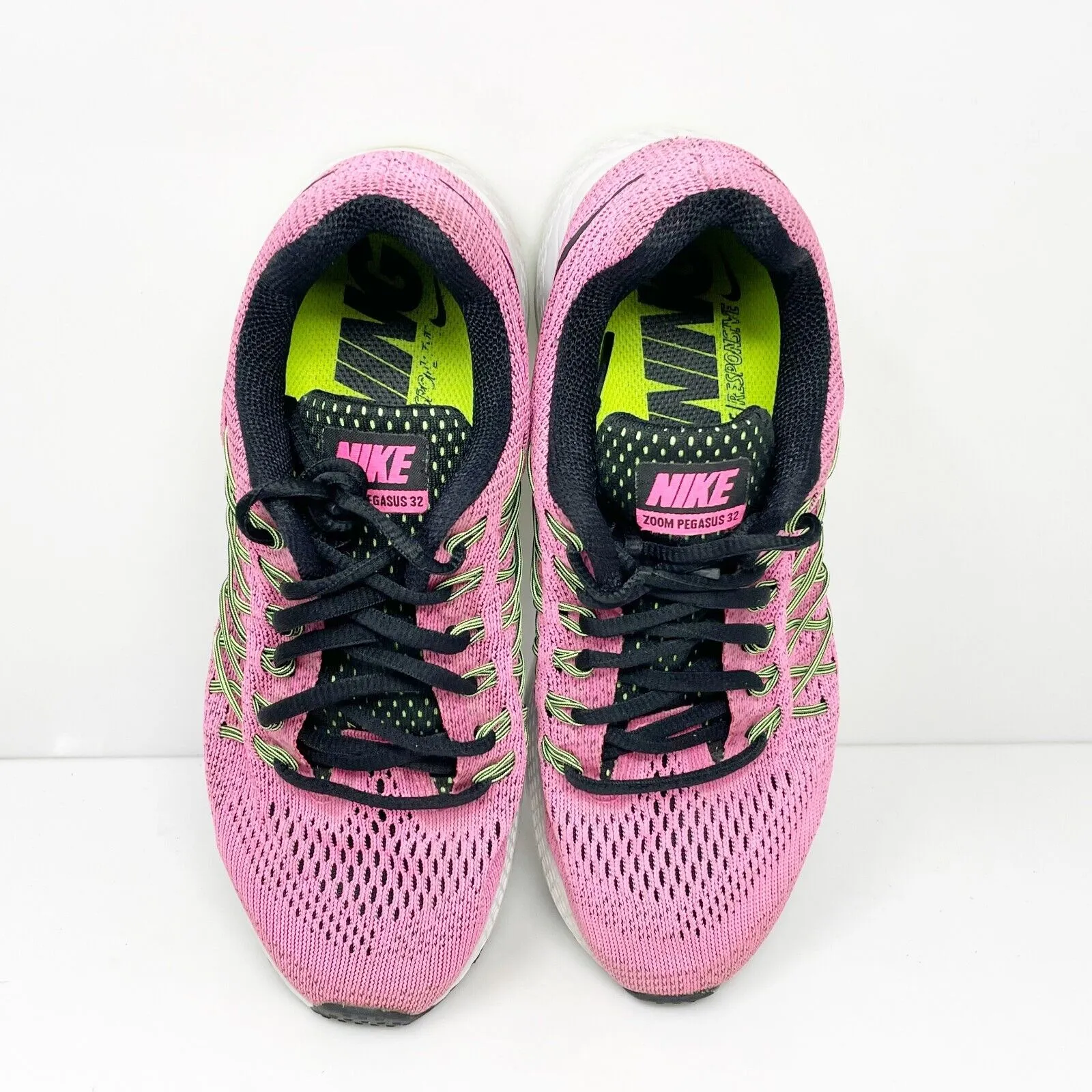 Nike Womens Air Zoom Pegasus 32 749344-600 Pink Running Shoes Sneakers Size 6.5