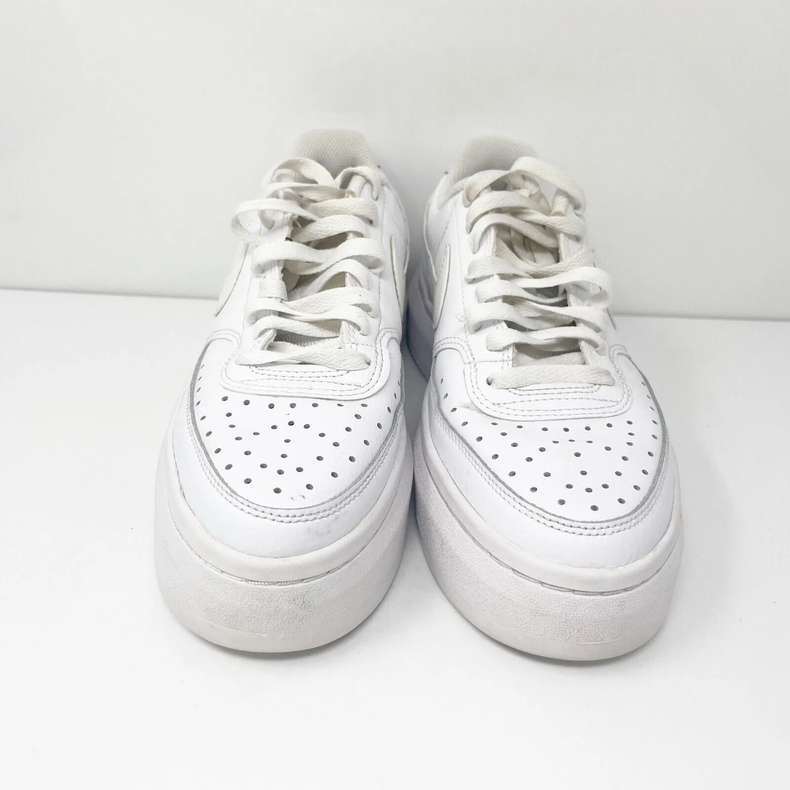 Nike Womens Court Vision Alta Low DM0113-100 White Casual Shoes Sneakers Size 9