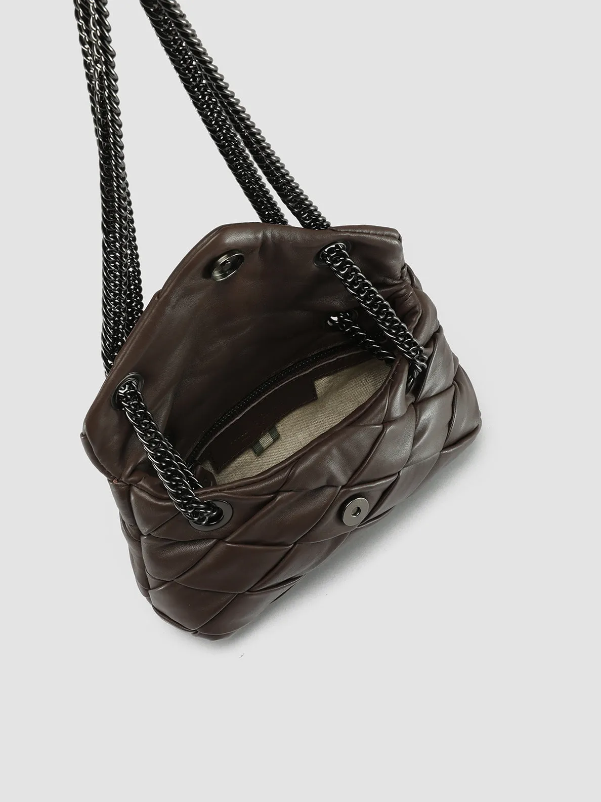 OC CLASS 061 Massive - Brown Leather Shoulder Bag