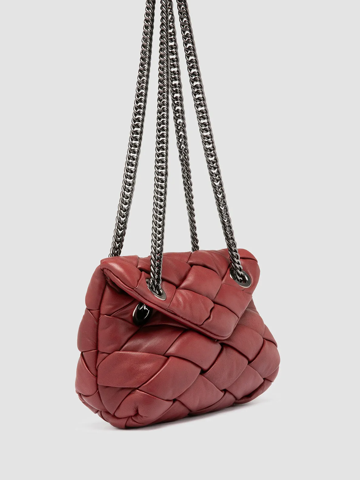 OC CLASS 061 Massive - Red Leather Shoulder Bag