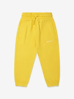 Off-White Boys Bookish Diag Joggers in Yellow