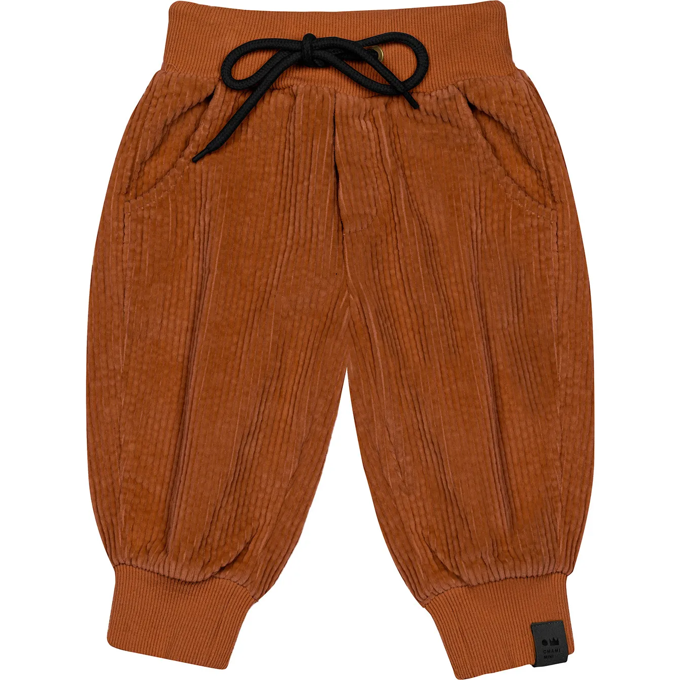 OMAMImini Baby Corduroy Joggers, Rust