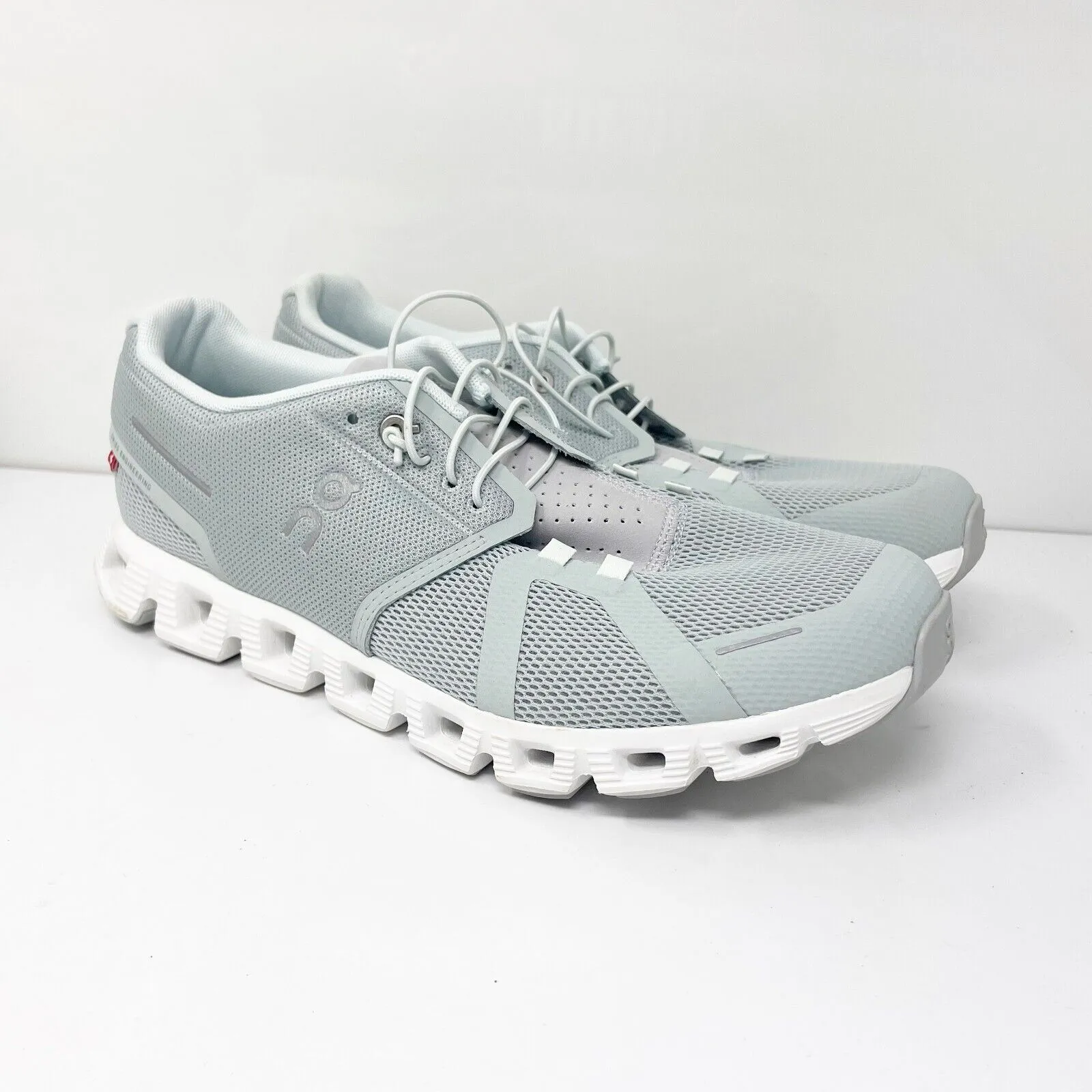 On Mens Cloud 5 Gray Running Shoes Sneakers Size 9.5