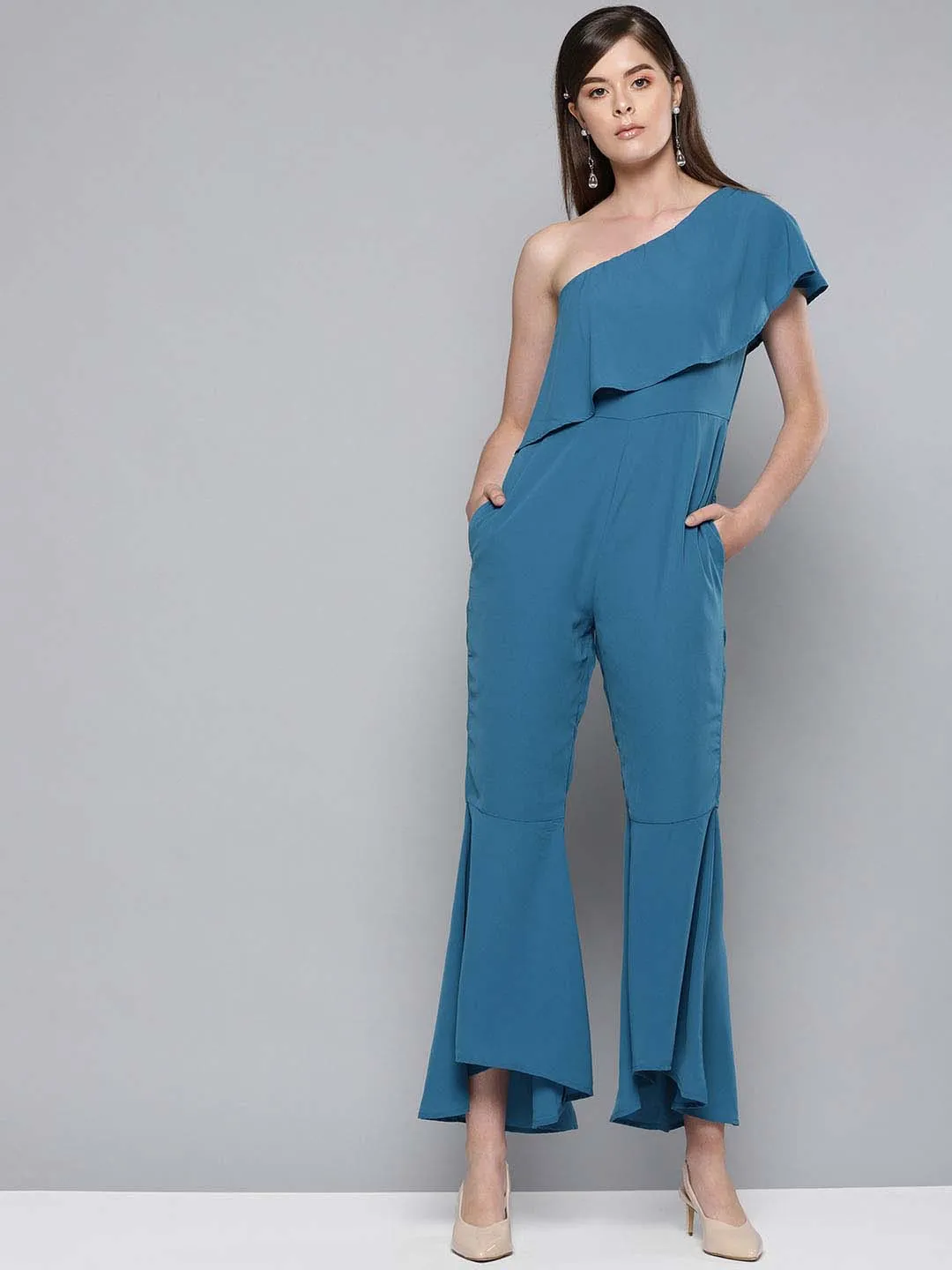 One Shoulder Jumpsuit